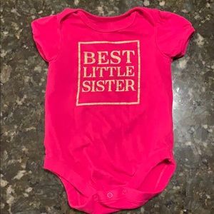 The Children’s Place 3-6M Best Little Sister Onsie
